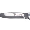 Нож складной Stinger, 104 мм, (серебристый), материал рукояти: сталь/дерево (серебристо-коричневый)