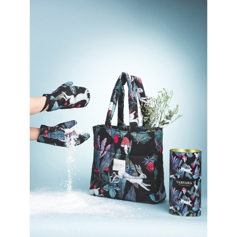 Варежки «Зайцы». Varvara (без лого Varvara)