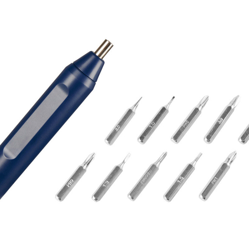 Отвертка "Drill" 10-в-1, синий Отвертка "Drill" 10-в-1, синий
