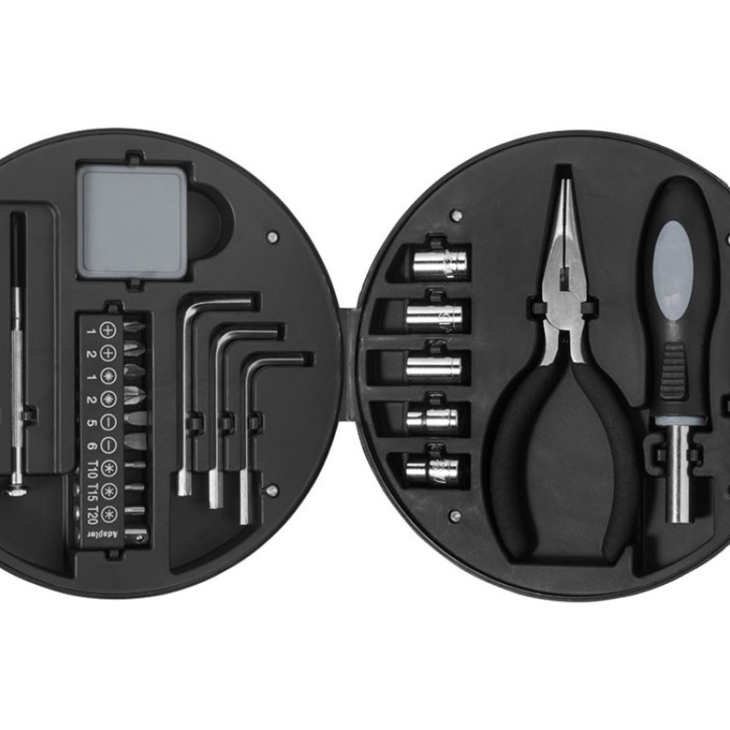 Набор из 25 инструментов "Tire", черный/серебристый