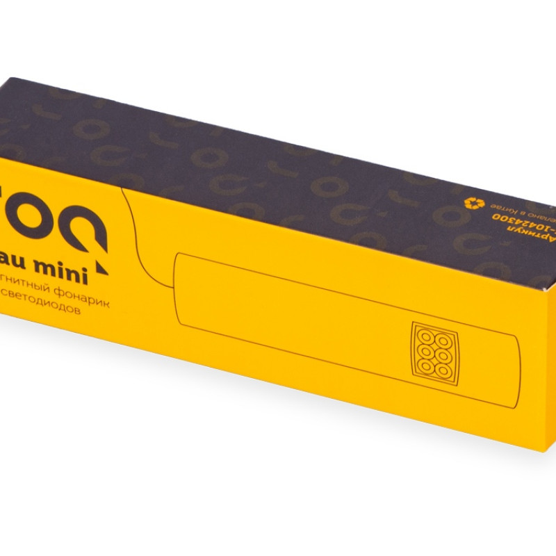 Магнитный фонарик «Tau mini», 10 диодов, черный (Р)