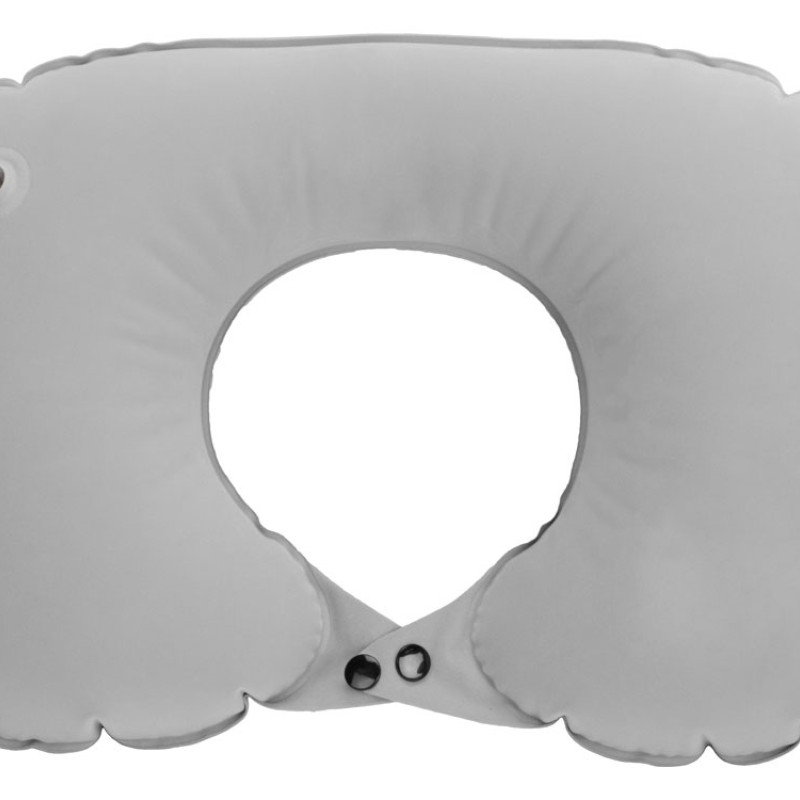 Подушка под шею с помпой Push, серый