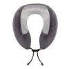 Подушка TORBER, дорожная, с эффектом памяти, тёмно-серая, полиэстер+спандекс