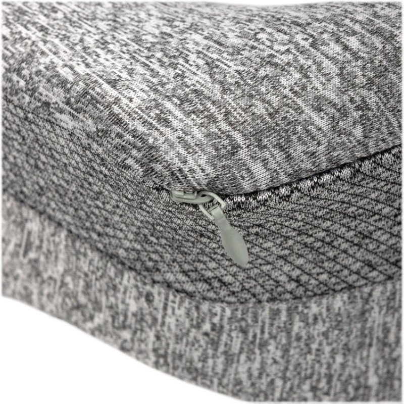 Подушка TORBER, дорожная, с эфектом памяти, серая, полиэстер, 20х27х10 см