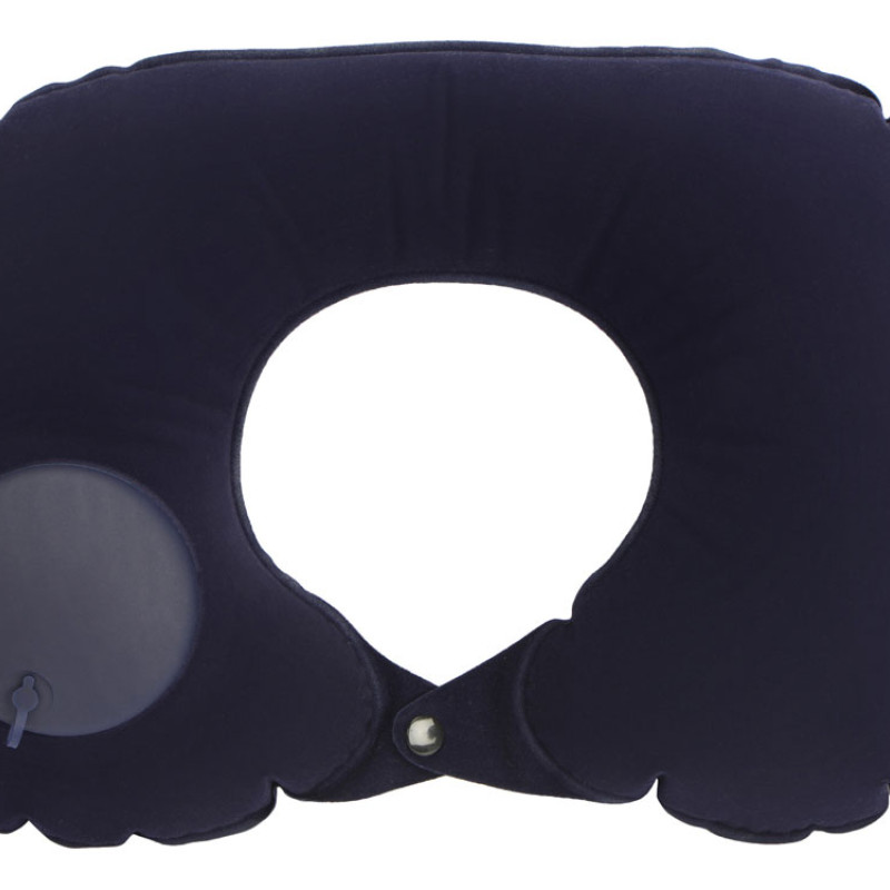 Подушка под шею с помпой Push, синий