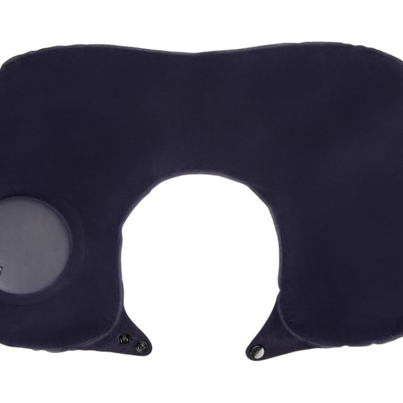 Подушка под шею с помпой Push, синий