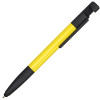 Ручка-стилус металлическая шариковая многофункциональная (6 функций) «Multy», желтый