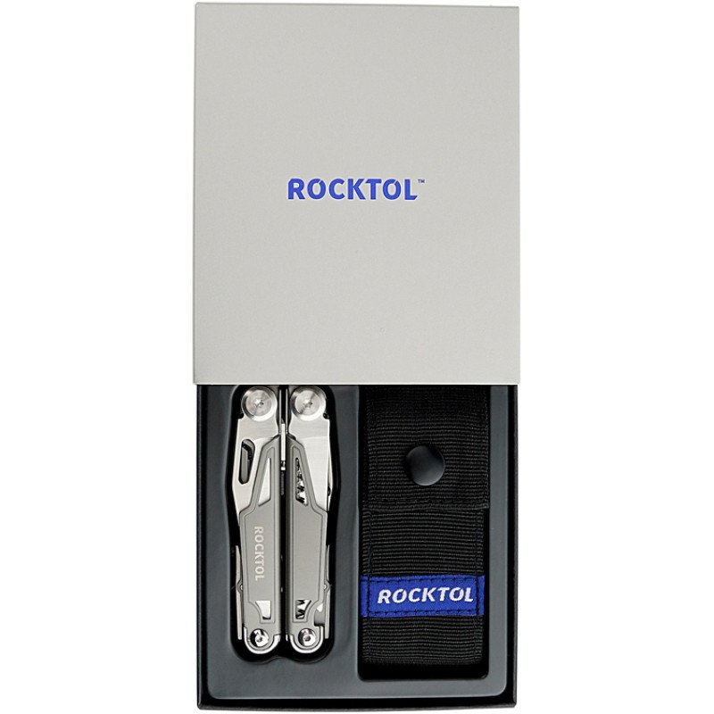 Мультитул Rocktol 19 в 1 с титановыми ручками, нейлоновый чехол, подарочная коробка Мультитул Rocktol 19 в 1 с титановыми ручками, нейлоновый чехол, подарочная коробка