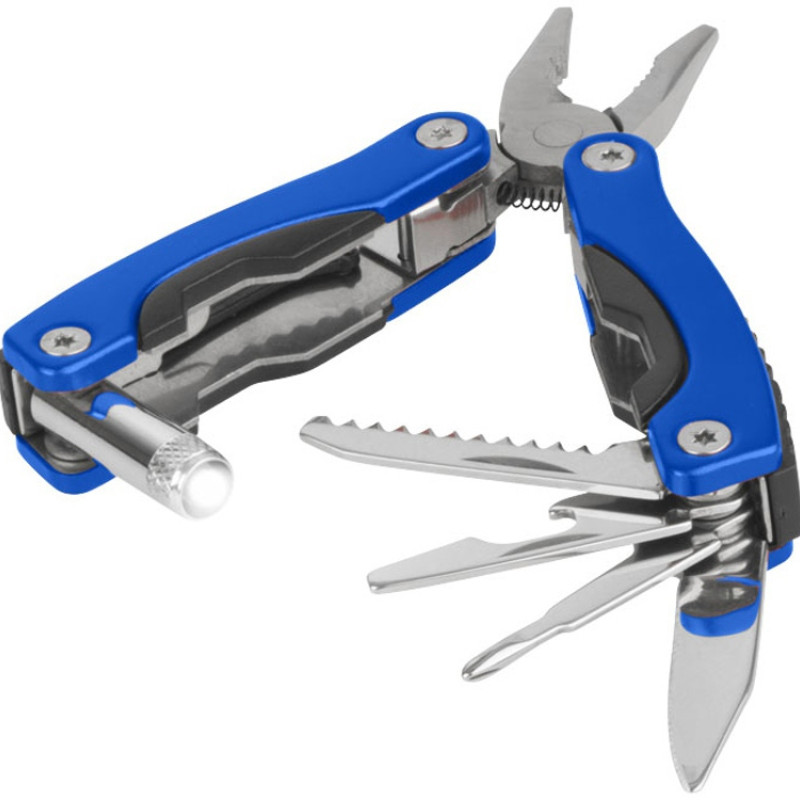 Мультитул «Amass» со светодиодным фонариком - Синий