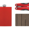 Набор с мультитулом и фляжкой "Путешественник 2.0.", красный