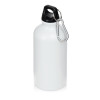 Матовая спортивная бутылка "Hip S" с карабином и объемом 400 мл, белый (P)