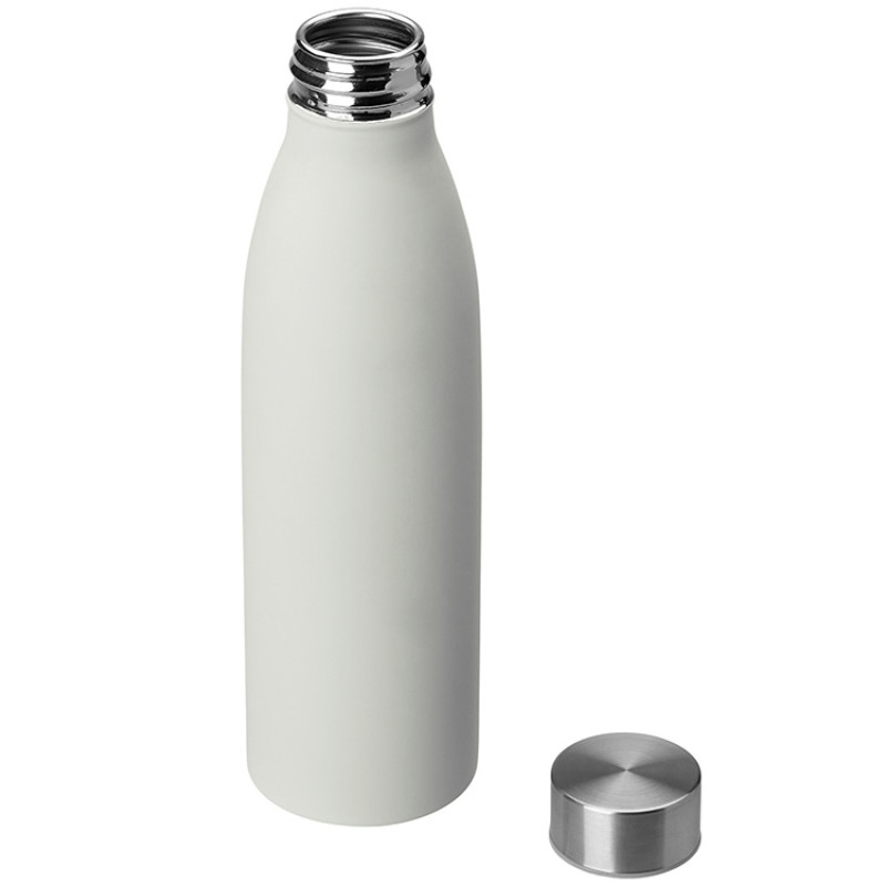 Стальная бутылка "Rely", 650 мл, дымчато-белый  (off white)