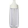 Спортивная бутылка HydroFruit из переработанной пластмассы, с инфузором, 700 мл - Белый Спортивная бутылка HydroFruit из переработанной пластмассы, с инфузором, 700 мл - Белый