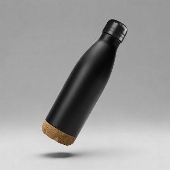Вакуумная термобутылка «Acorn», 460 мл, черный (P)