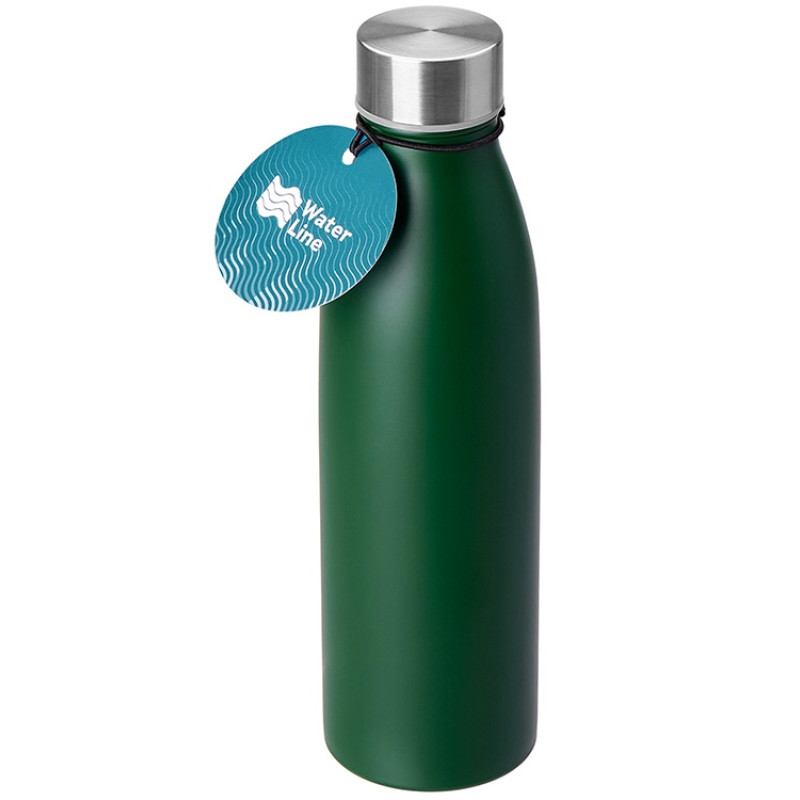Стальная бутылка "Rely", 650 мл, зеленый