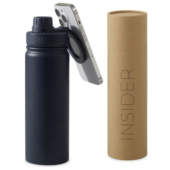 Вакуумная термобутылка с magsafe-держателем "INSIDER", 600 мл, синий