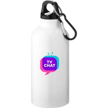 Бутылка "Oregon" с карабином 400мл, белый