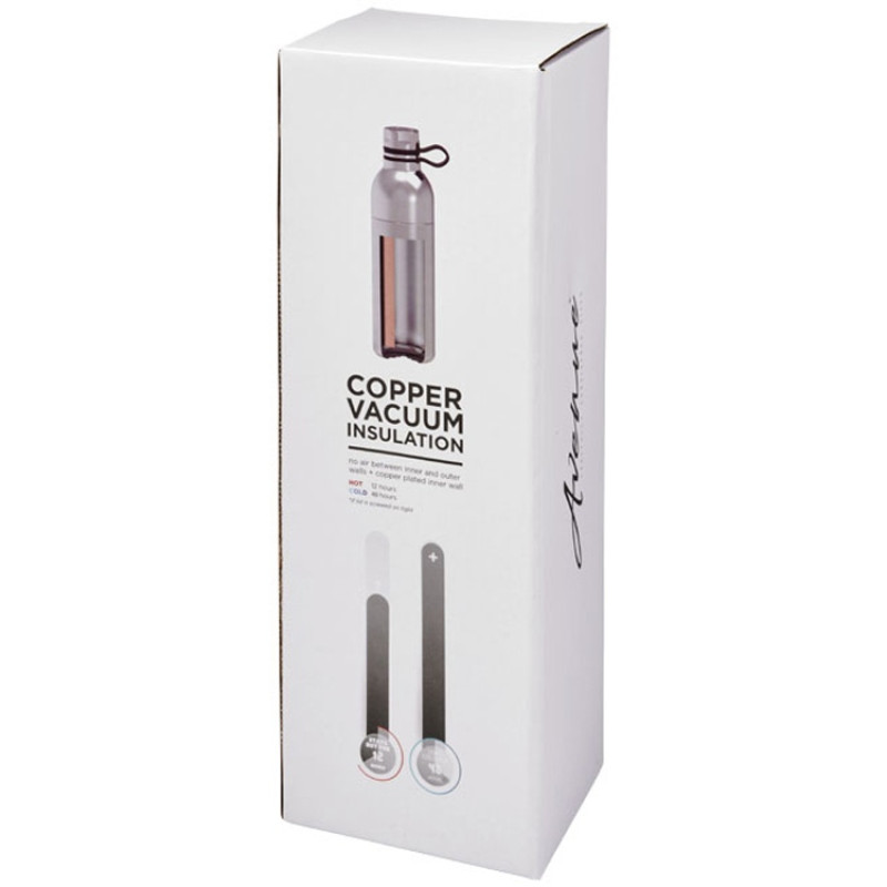 Медная спортивная бутылка с вакуумной изоляцией Koln объемом 590 мл, cиний