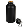 Матовая спортивная бутылка "Hip S" с карабином и объемом 400 мл, черный