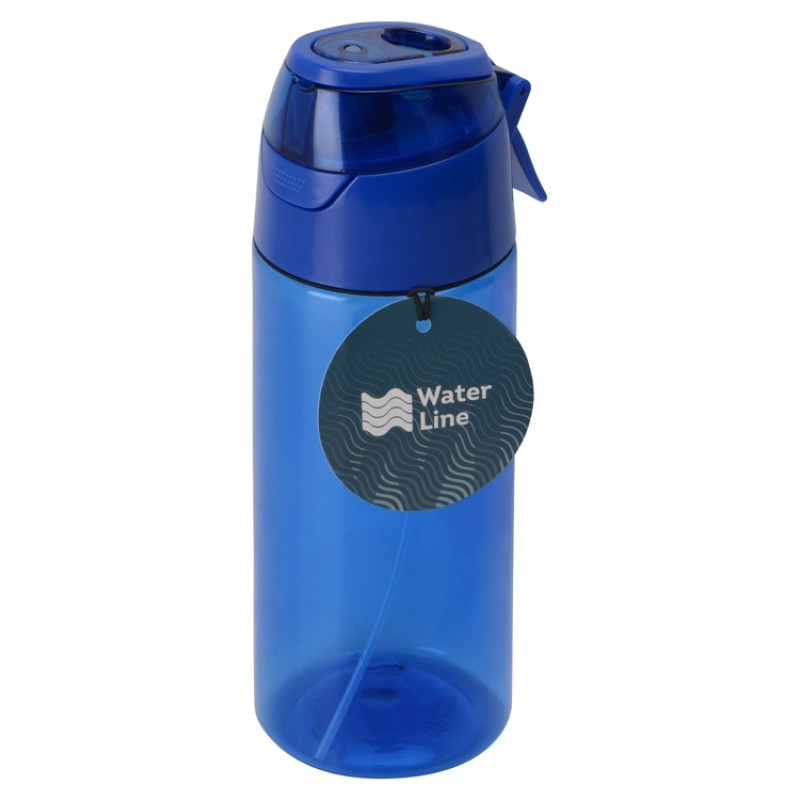 Спортивная бутылка с пульверизатором "Spray", 600мл, Waterline, синий