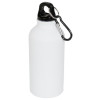 Матовая спортивная бутылка Oregon с карабином и объемом 400 мл, белый