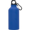 Матовая спортивная бутылка Oregon с карабином и объемом 400 мл, синий