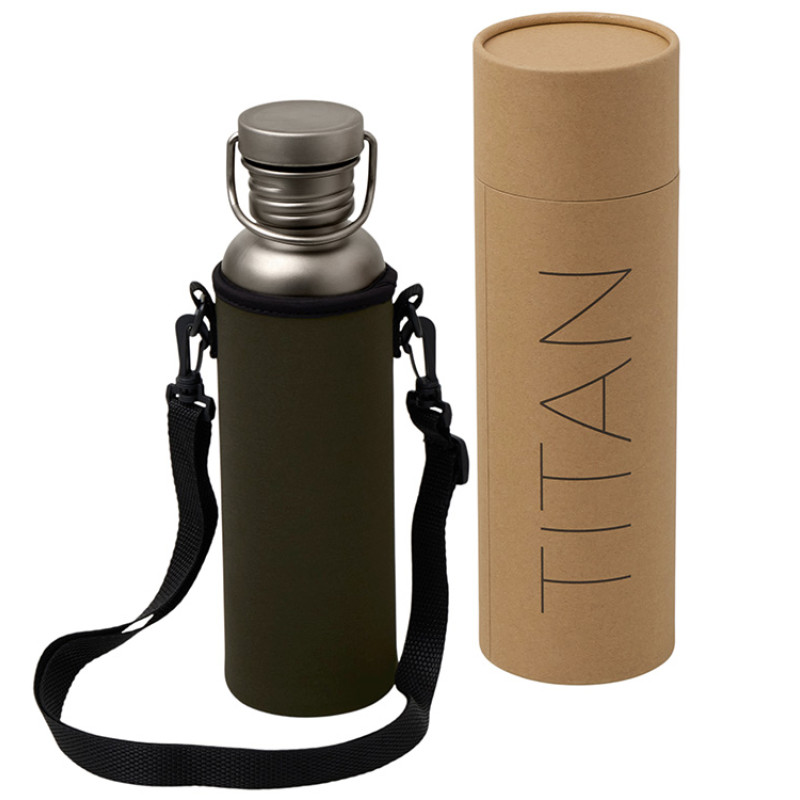 Бутылка для воды из титана "Titan", 750ml, темно-серый Бутылка для воды из титана "Titan", 750ml, темно-серый