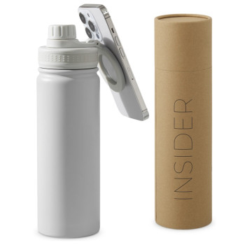 Вакуумная термобутылка с magsafe-держателем "INSIDER", 600 мл, белый