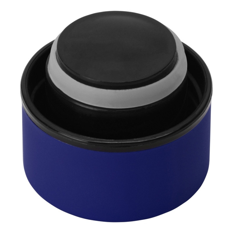 Вакуумная термобутылка "Cask" Waterline, soft touch, 500 мл, синий