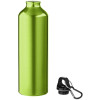 Алюминиевая бутылка для воды Oregon объемом 770 мл с карабином - Лайм