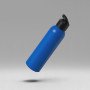 Алюминиевая бутылка для воды с ручкой "Plain Alu", 650 мл, синий