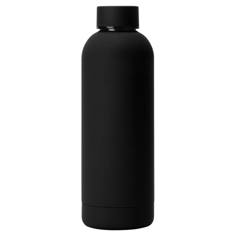 Вакуумная термобутылка "Cask" Waterline, soft touch, 500 мл, черный Вакуумная термобутылка "Cask" Waterline, soft touch, 500 мл, черный