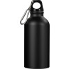 Матовая спортивная бутылка "Hip S" с карабином и объемом 400 мл, черный