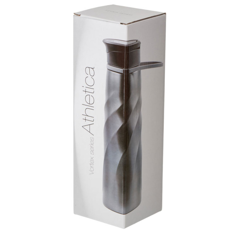 Бутылка для воды «Athletica», 1000 мл, нержавеющая сталь, серый