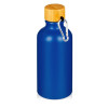 Матовая спортивная бутылка "Hip S Bamboo" с карабином и объемом 400 мл, синий