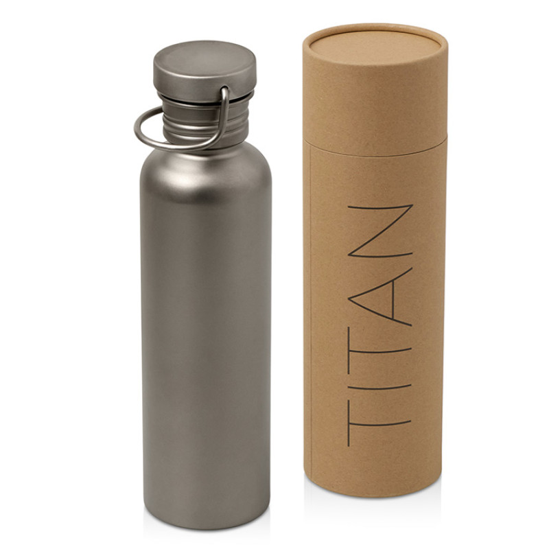 Бутылка для воды из титана "Titan", 750ml, темно-серый Бутылка для воды из титана "Titan", 750ml, темно-серый
