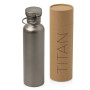 Бутылка для воды из титана "Titan", 750ml, темно-серый