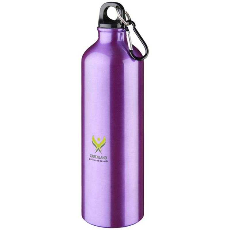 Алюминиевая бутылка для воды Oregon объемом 770 мл с карабином - Пурпурный (Р)