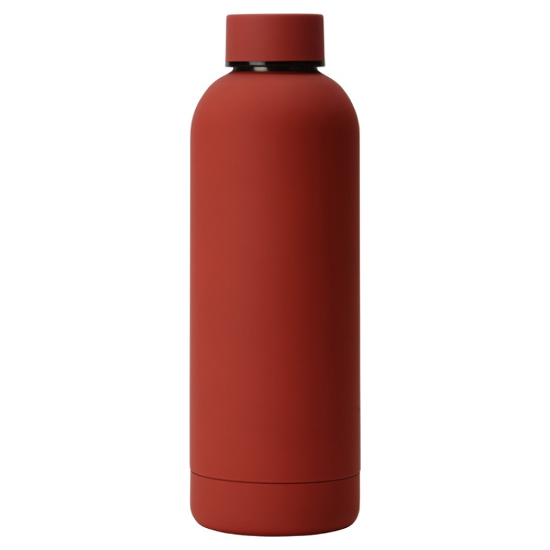 Вакуумная термобутылка "Cask" Waterline, soft touch, 500 мл, красный (P) Вакуумная термобутылка "Cask" Waterline, soft touch, 500 мл, красный (P)