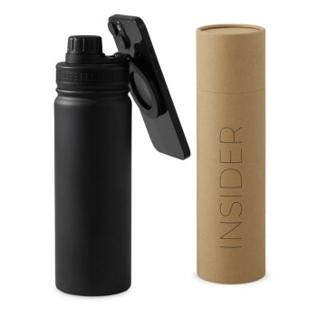 Вакуумная термобутылка с magsafe-держателем "INSIDER", 600 мл, черный