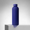 Вакуумная термобутылка "Cask" Waterline, soft touch, 500 мл, синий