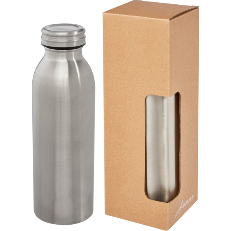 Бутылка Riti объемом 500 мл с медной обшивкой и вакуумной изоляцией , серебристый