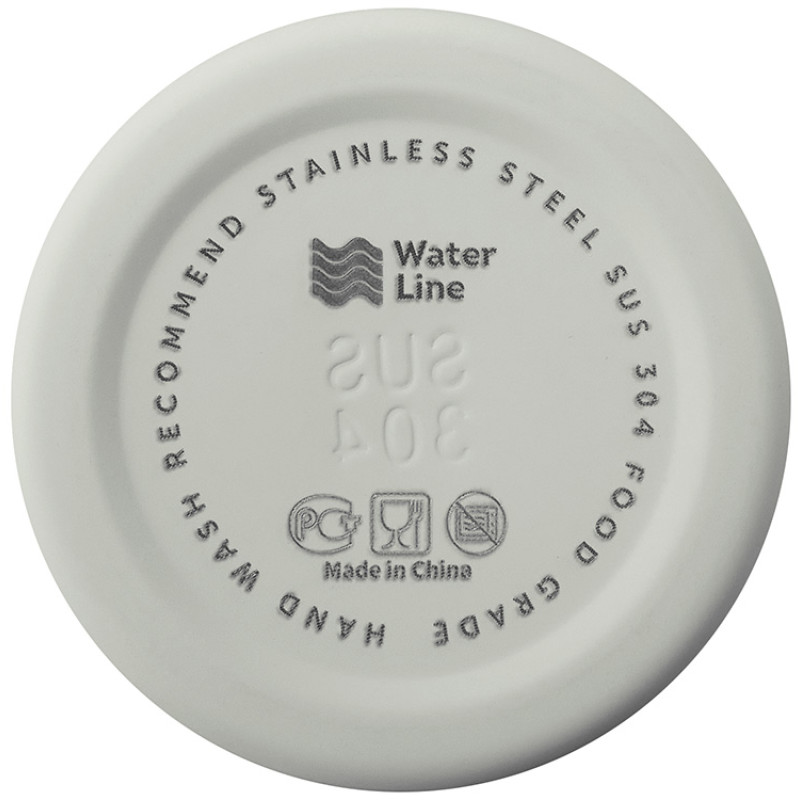 Стальная бутылка "Rely", 650 мл, дымчато-белый  (off white)