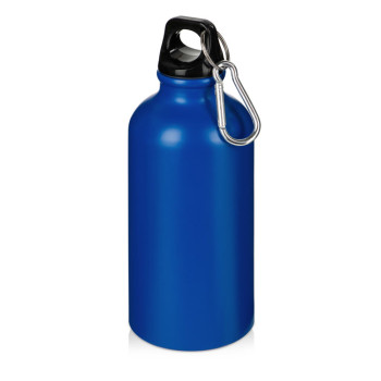 Матовая спортивная бутылка "Hip S" с карабином и объемом 400 мл, синий