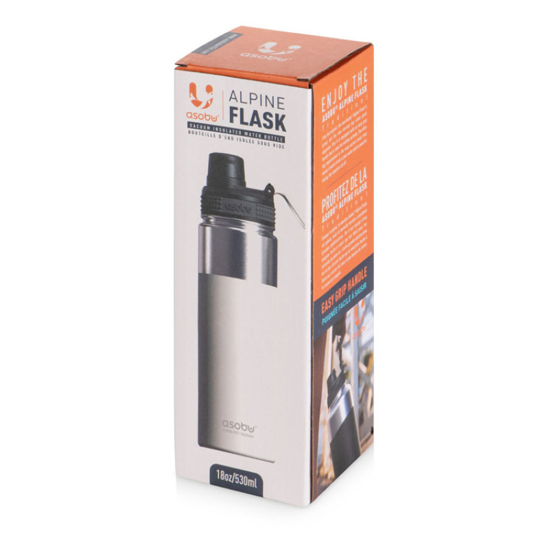 Вакуумная термобутылка «ALPINE FLASK», 530 мл, белый Вакуумная термобутылка «ALPINE FLASK», 530 мл, белый
