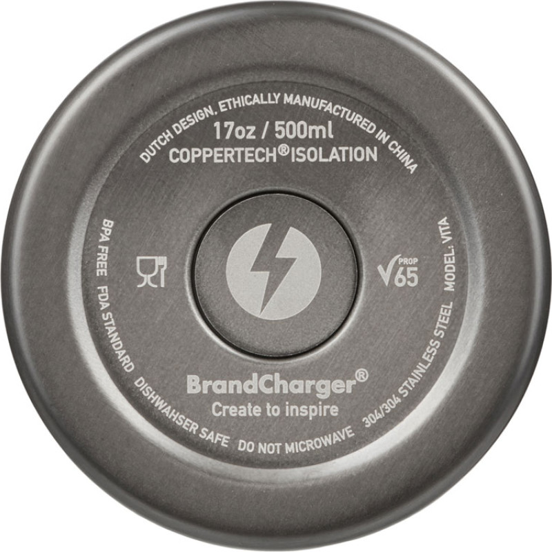 Вакуумная термобутылка с медной изоляцией «Vita», 500 мл, серый (Р)