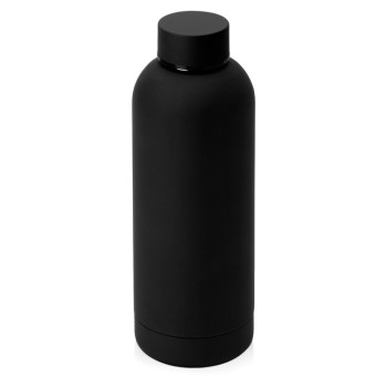 Вакуумная термобутылка "Cask" Waterline, soft touch, 500 мл, черный (Р)
