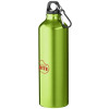 Алюминиевая бутылка для воды Oregon объемом 770 мл с карабином - Лайм