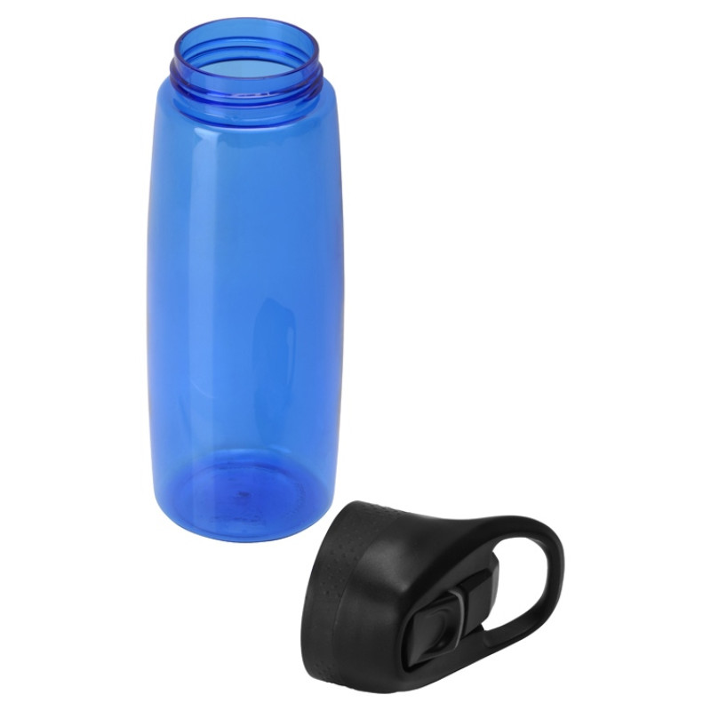 Бутылка c кнопкой "Tank", тритан, 680мл Waterline, синий Бутылка c кнопкой "Tank", тритан, 680мл Waterline, синий