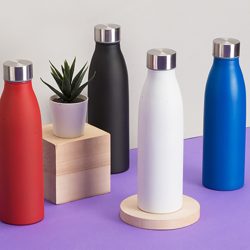 Стальная бутылка "Rely", 650 мл, зеленый